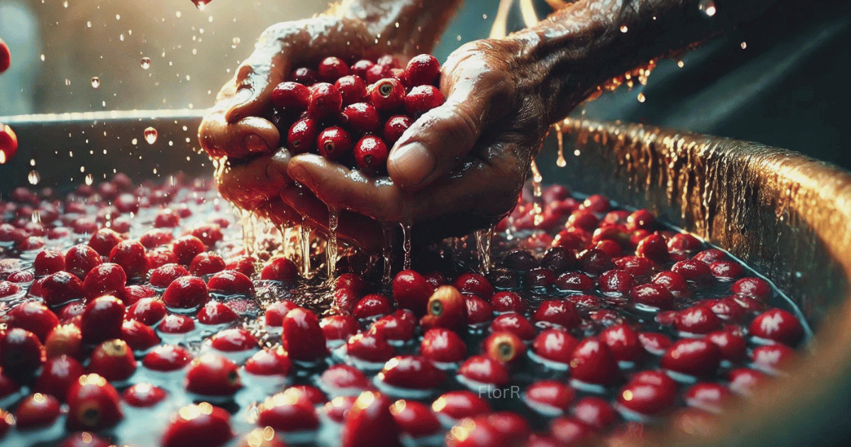 Coffee processing detail